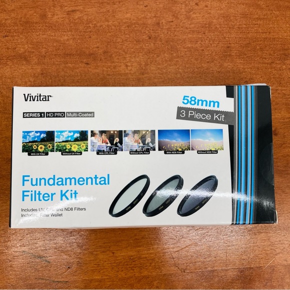❤️🔥 (5/20) Vivitar Series 1 3-Piece 58mm Fundamental Filter Kit - Picture 1 of 5